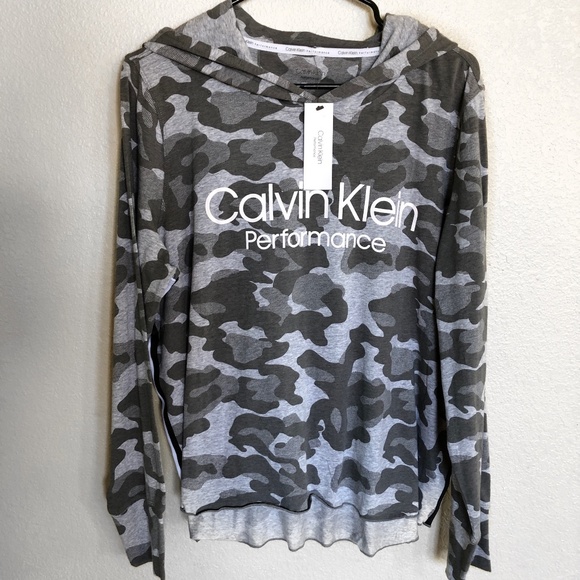 calvin klein camo hoodie